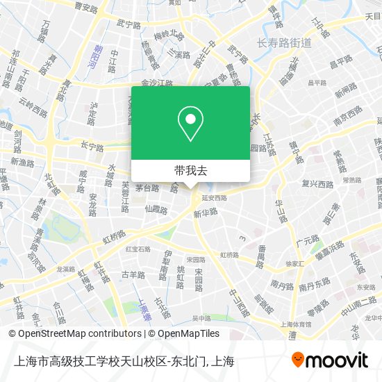 上海市高级技工学校天山校区-东北门地图
