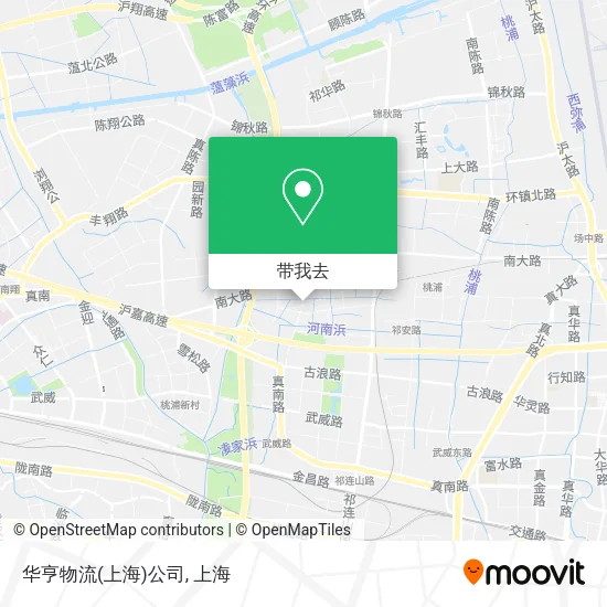 华亨物流(上海)公司地图