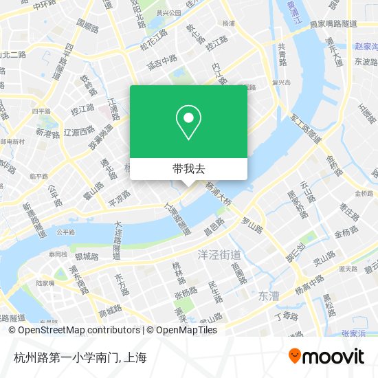 杭州路第一小学南门地图