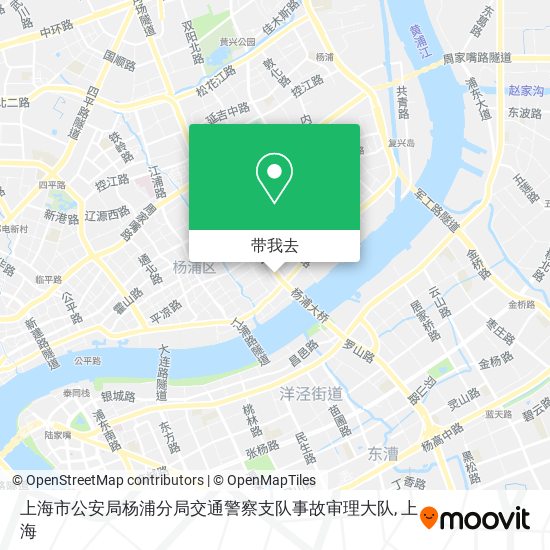 上海市公安局杨浦分局交通警察支队事故审理大队地图
