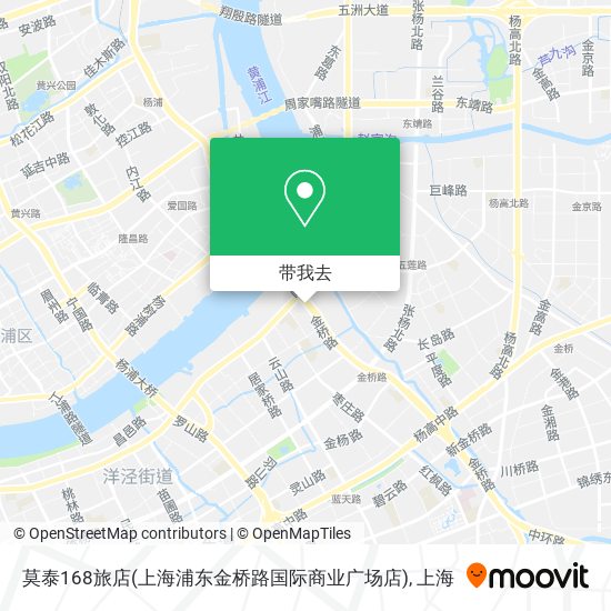 莫泰168旅店(上海浦东金桥路国际商业广场店)地图