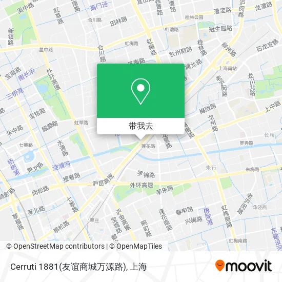 Cerruti 1881(友谊商城万源路)地图