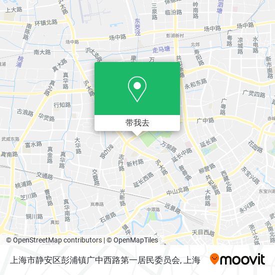 上海市静安区彭浦镇广中西路第一居民委员会地图