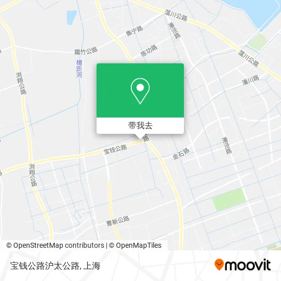 宝钱公路沪太公路地图