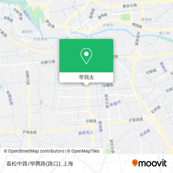 嘉松中路/华腾路(路口)地图