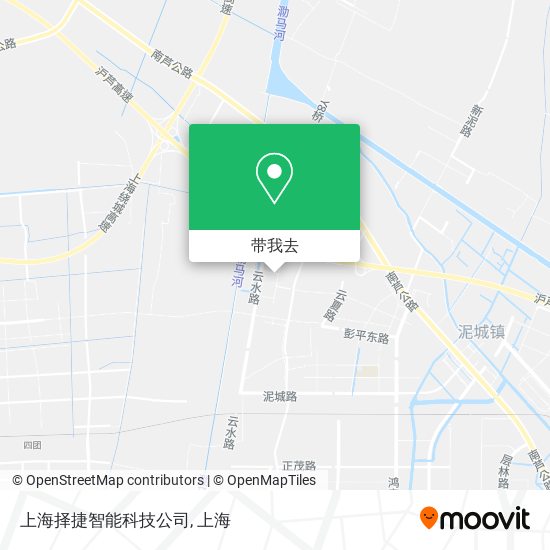 上海择捷智能科技公司地图