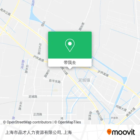 上海市晶才人力资源有限公司地图