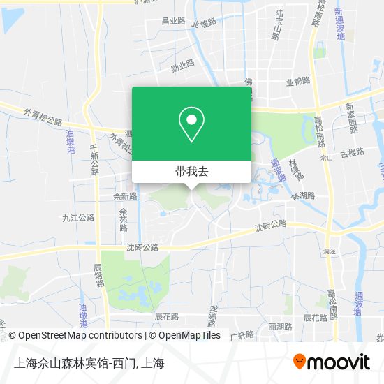 上海佘山森林宾馆-西门地图