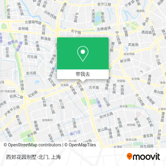 西郊花园别墅-北门地图