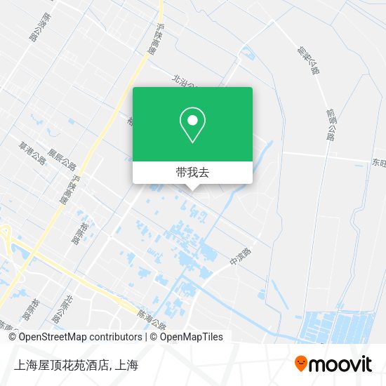 上海屋顶花苑酒店地图
