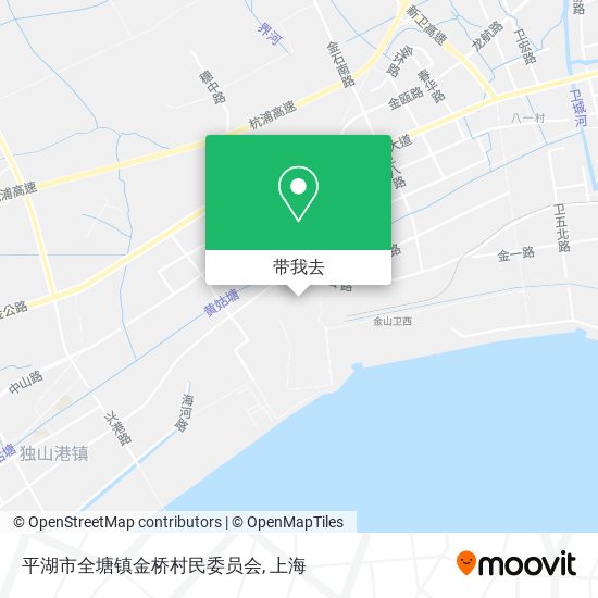平湖市全塘镇金桥村民委员会地图