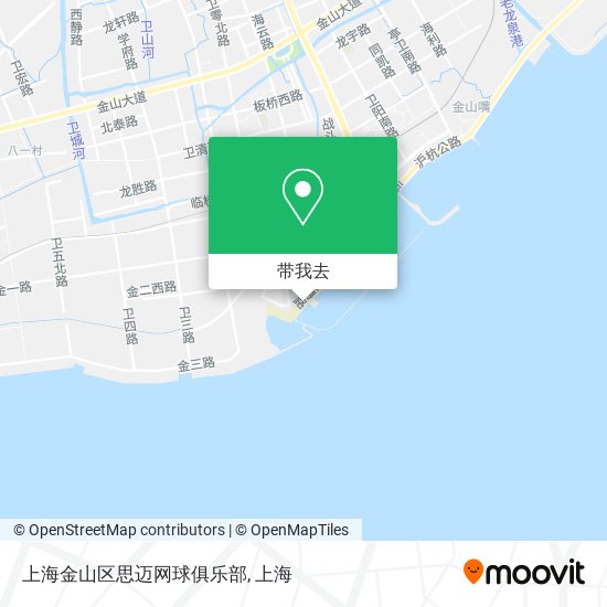上海金山区思迈网球俱乐部地图