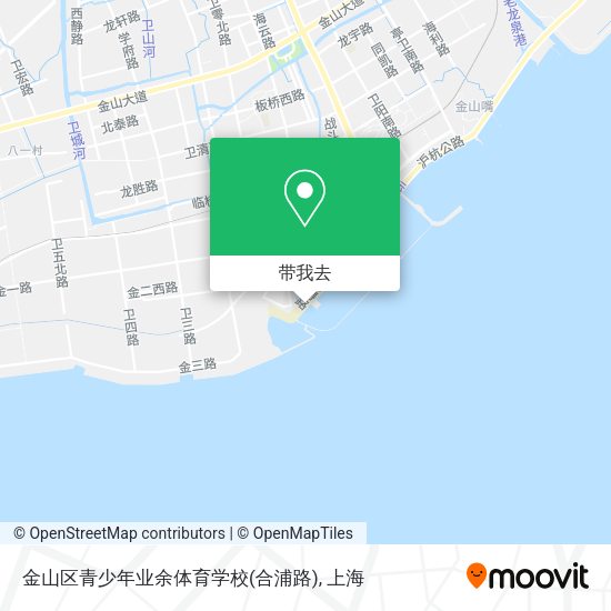 金山区青少年业余体育学校(合浦路)地图