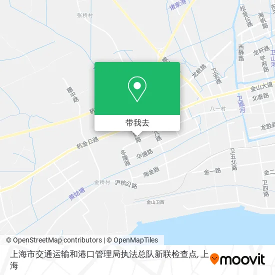 上海市交通运输和港口管理局执法总队新联检查点地图