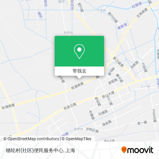 穗轮村(社区)便民服务中心地图