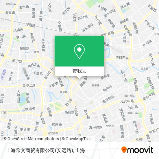 上海希文商贸有限公司(安远路)地图