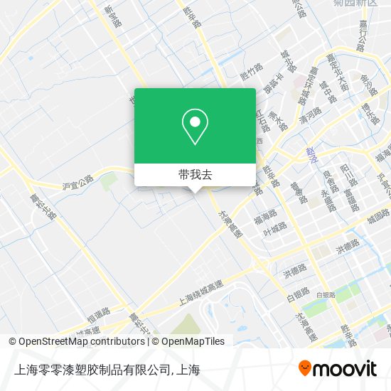 上海零零漆塑胶制品有限公司地图