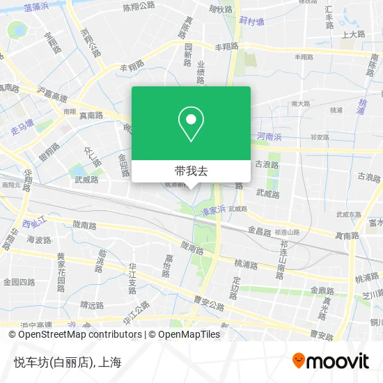 悦车坊(白丽店)地图