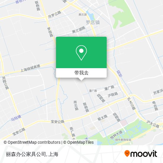 丽森办公家具公司地图