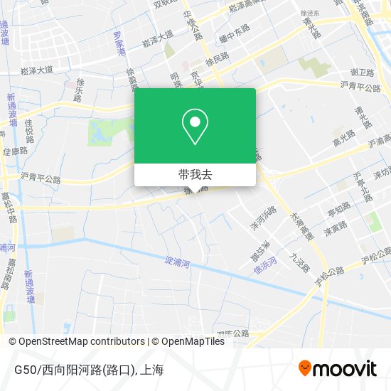 G50/西向阳河路(路口)地图