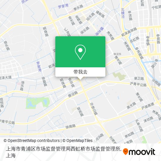 上海市青浦区市场监督管理局西虹桥市场监督管理所地图