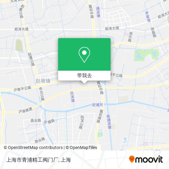 上海市青浦精工阀门厂地图
