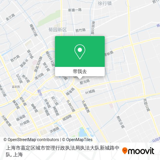 上海市嘉定区城市管理行政执法局执法大队新城路中队地图