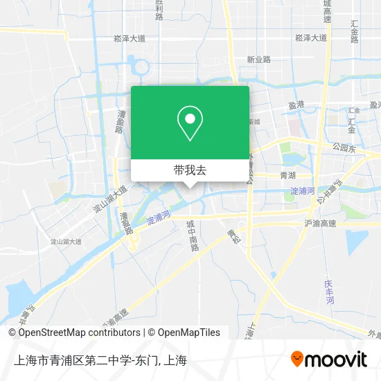 上海市青浦区第二中学-东门地图