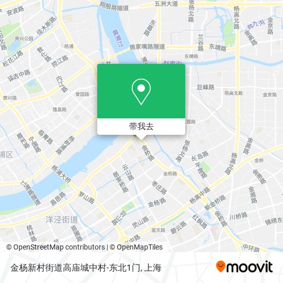 金杨新村街道高庙城中村-东北1门地图