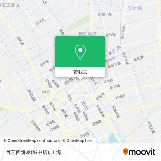 百艺西饼屋(城中店)地图