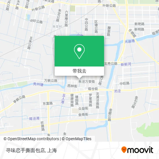 寻味恋手撕面包店地图