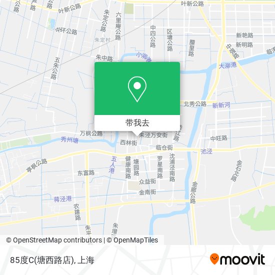 85度C(塘西路店)地图