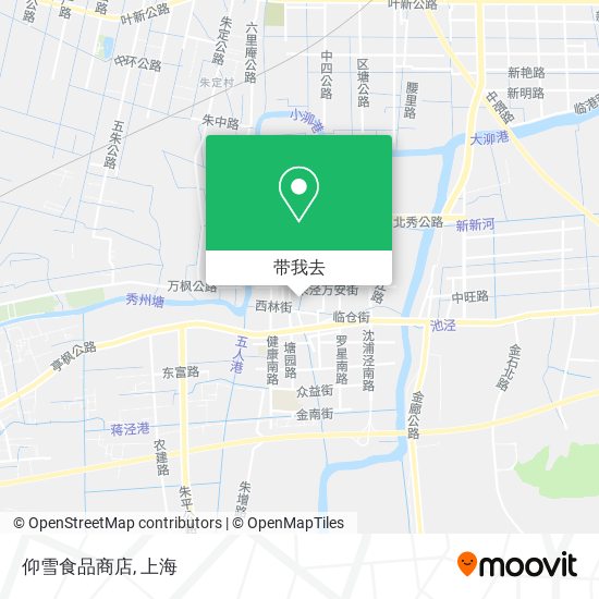 仰雪食品商店地图