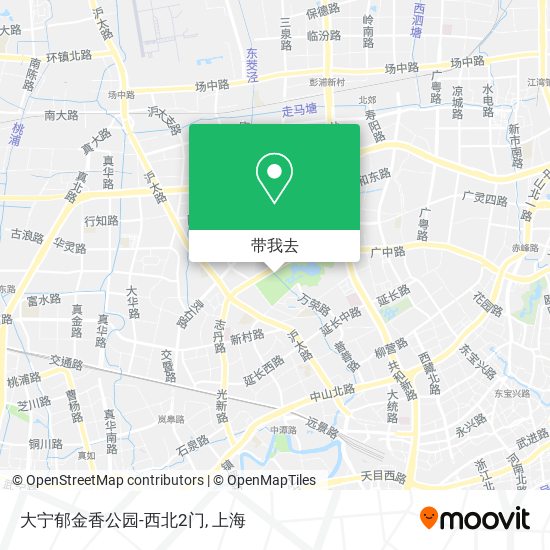 大宁郁金香公园-西北2门地图