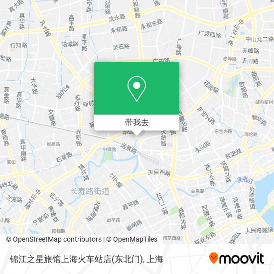 锦江之星旅馆上海火车站店(东北门)地图