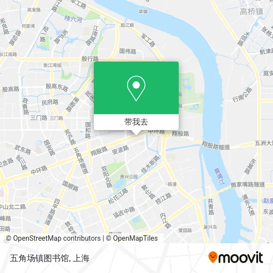 五角场镇图书馆地图