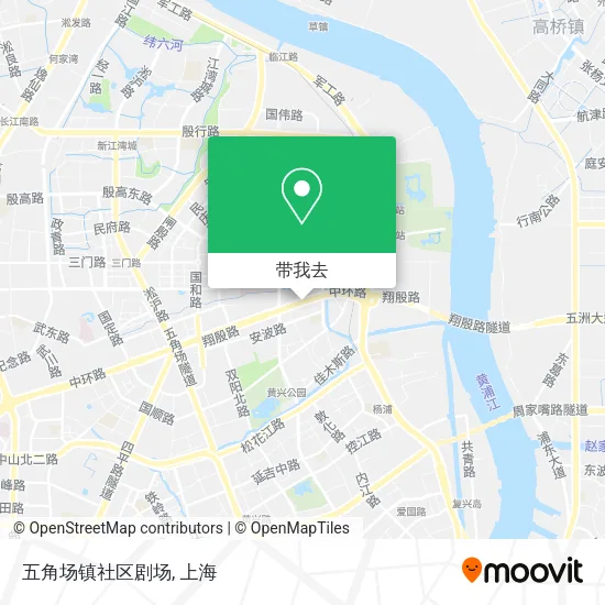 五角场镇社区剧场地图