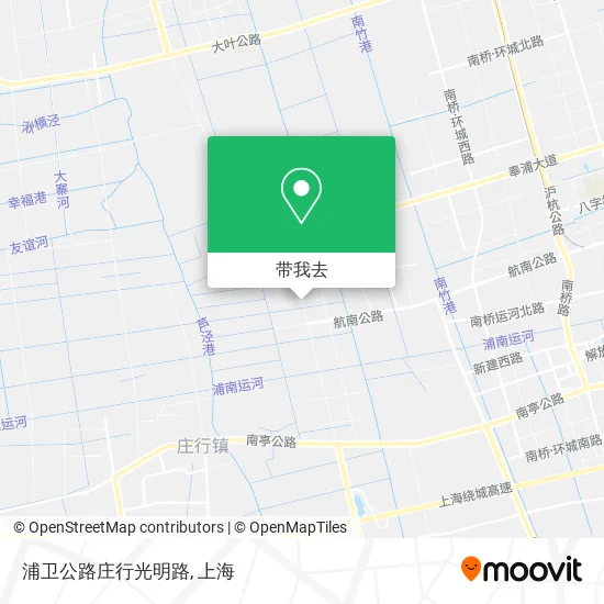 浦卫公路庄行光明路地图