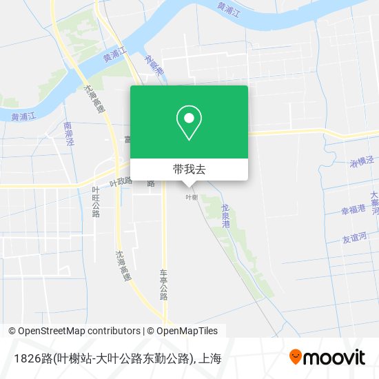 1826路(叶榭站-大叶公路东勤公路)地图