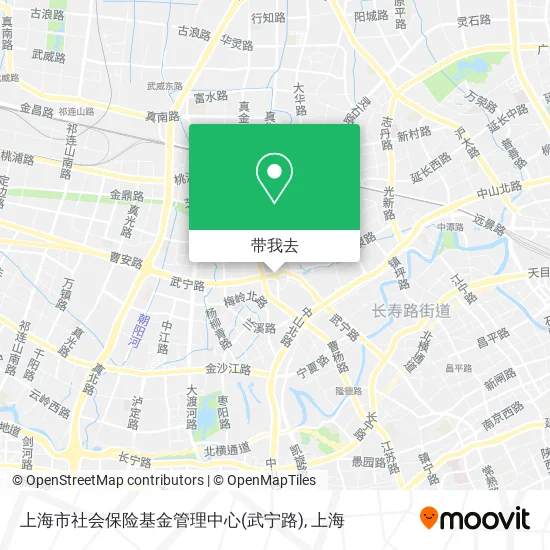上海市社会保险基金管理中心(武宁路)地图
