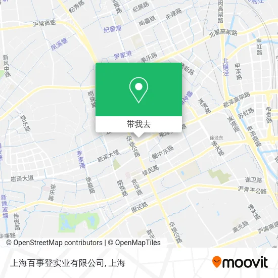 上海百事登实业有限公司地图