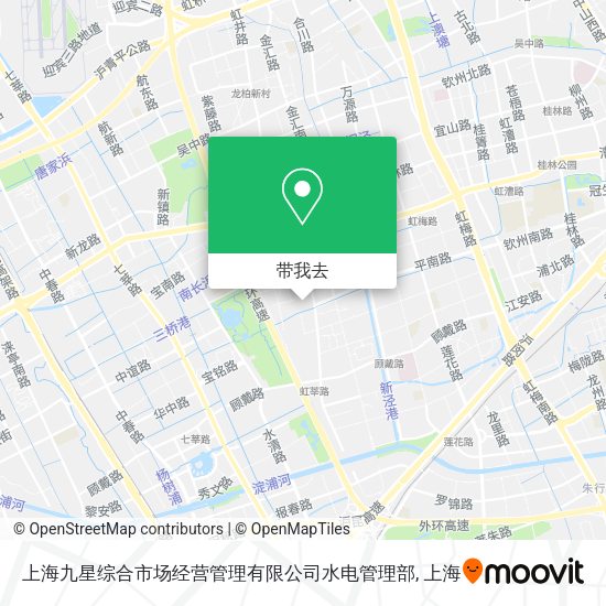 上海九星综合市场经营管理有限公司水电管理部地图