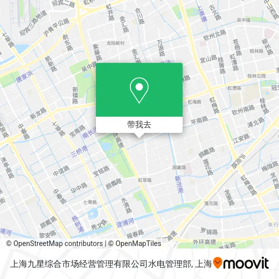 上海九星综合市场经营管理有限公司水电管理部地图