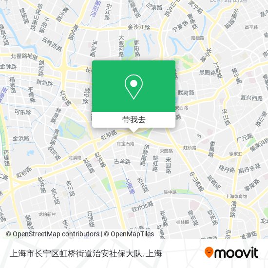 上海市长宁区虹桥街道治安社保大队地图
