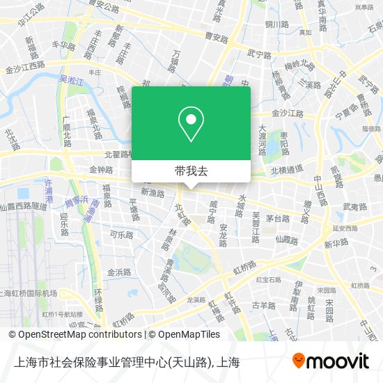 上海市社会保险事业管理中心(天山路)地图