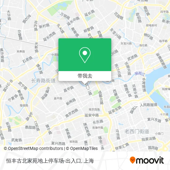 恒丰古北家苑地上停车场-出入口地图