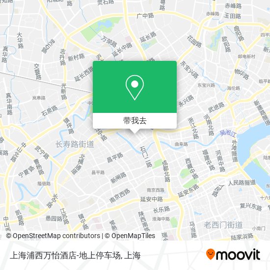 上海浦西万怡酒店-地上停车场地图