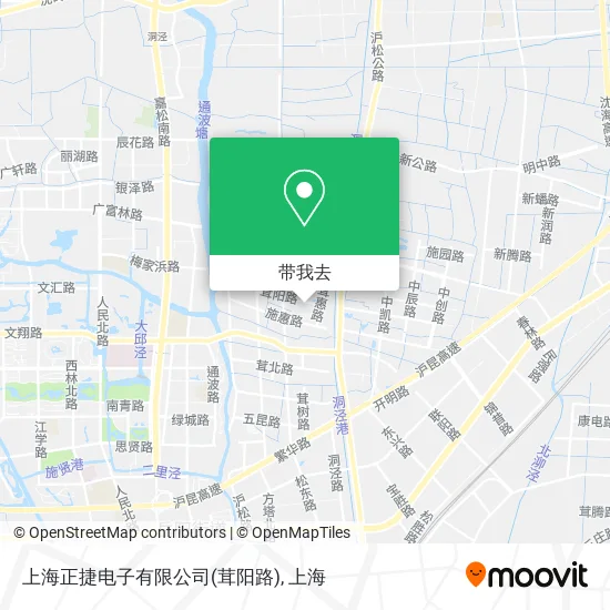 上海正捷电子有限公司(茸阳路)地图