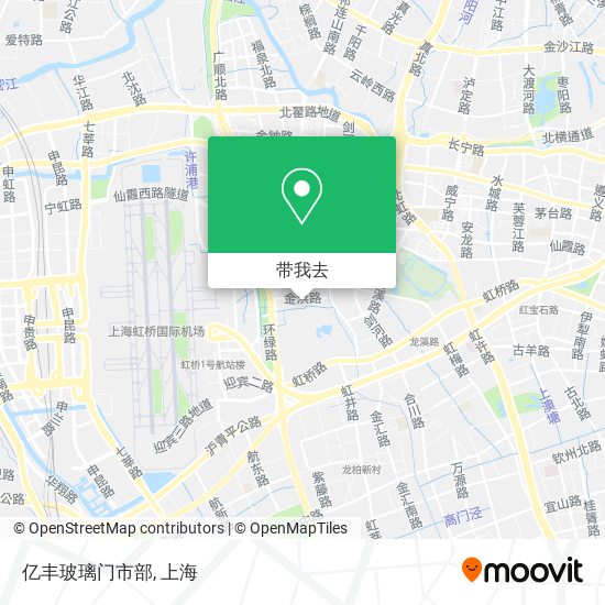 亿丰玻璃门市部地图