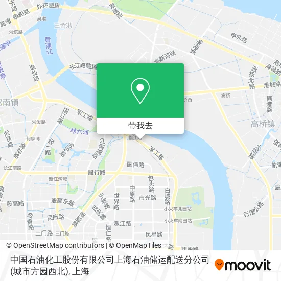 中国石油化工股份有限公司上海石油储运配送分公司(城市方园西北)地图